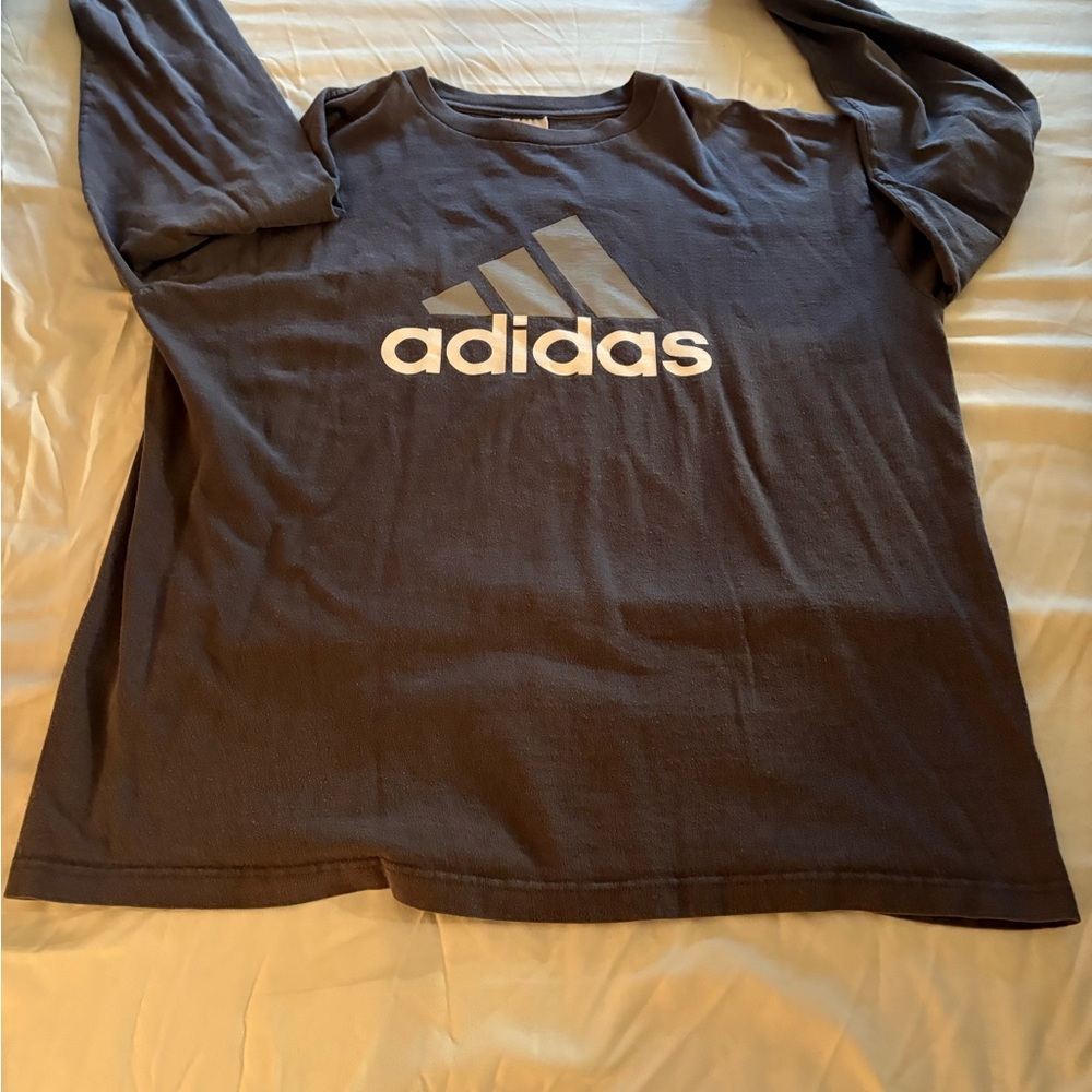 Adidas Gray Long Sleeve Shirt Men’s Large